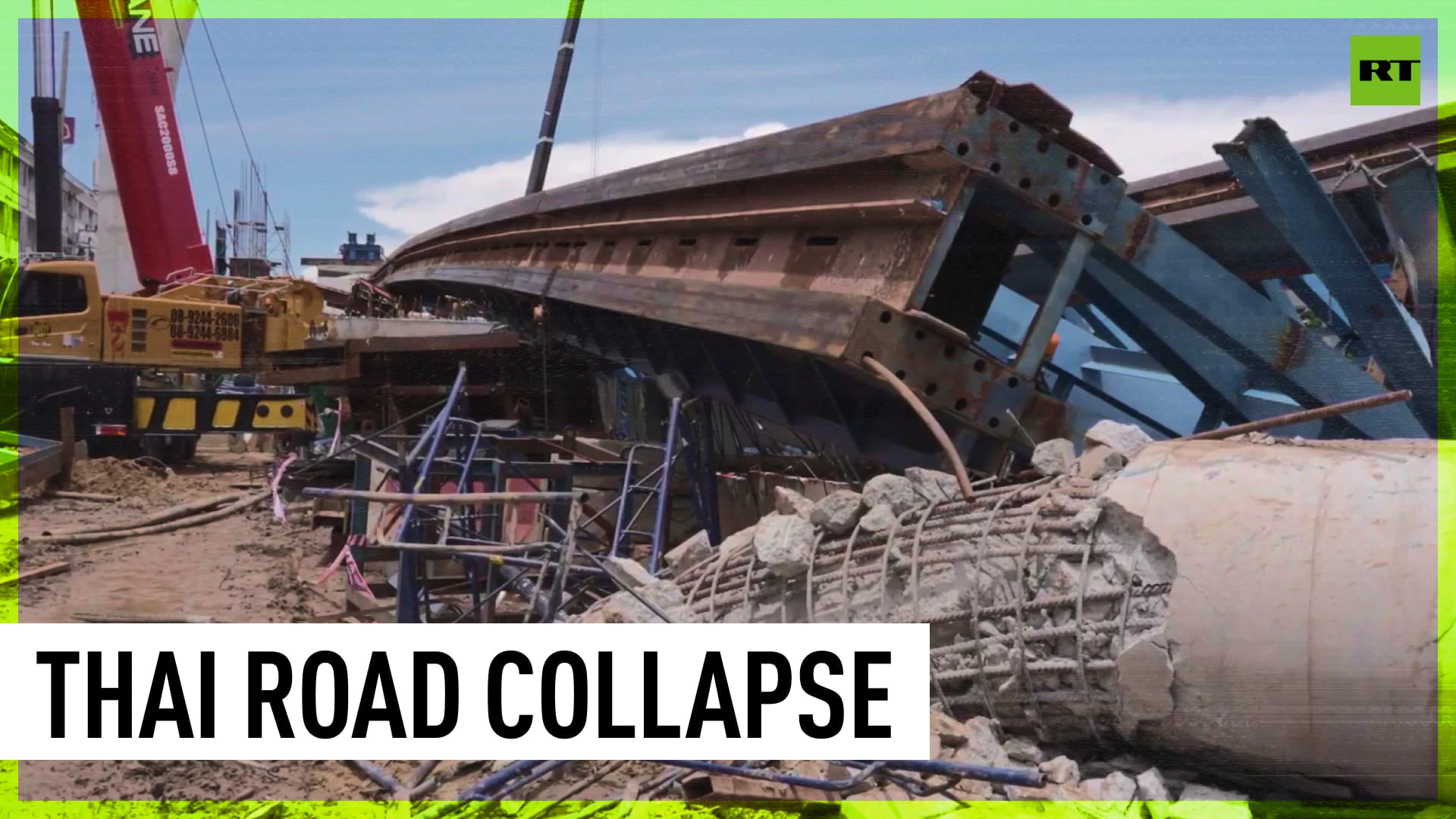 Two killed, 10 more injured as elevated road section collapses in Thailand