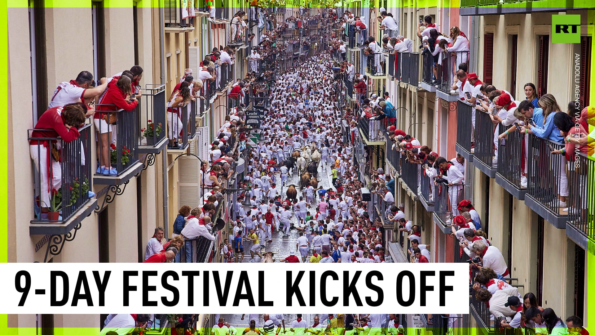 Thousands jump and cheer as celebration of San Fermin begins in Spain