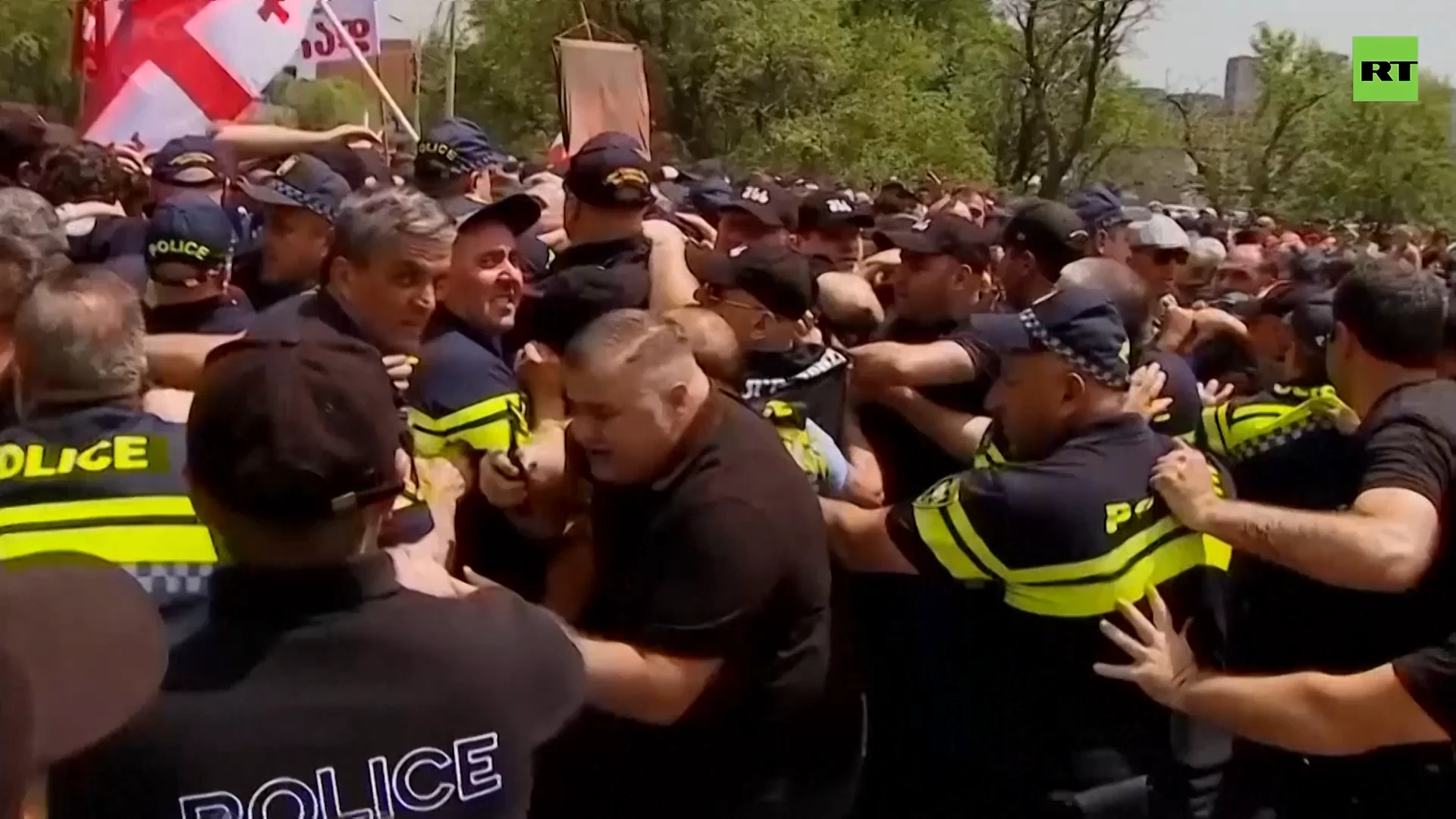 Mob of protesters shuts down LGBTQ festival in Georgia