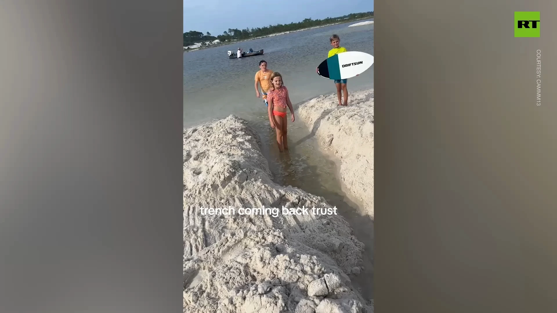 Florida man beach trench dig goes spectacularly wrong