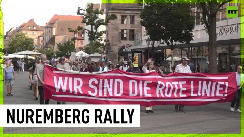 Anti-govt rally against arm deliveries to Ukraine held in Nuremberg