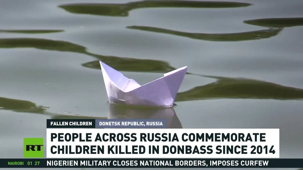 People across Russia commemorate children killed in Donbass since 2014