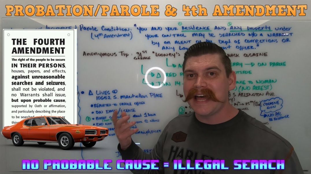 If you are 4th Waiver on parole/probation, cops still need probable cause to search residence.