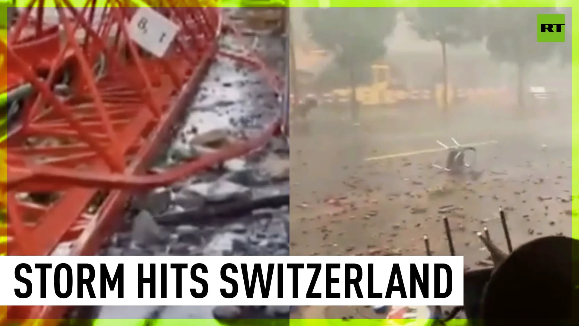 Violent storm brings destruction to Switzerland