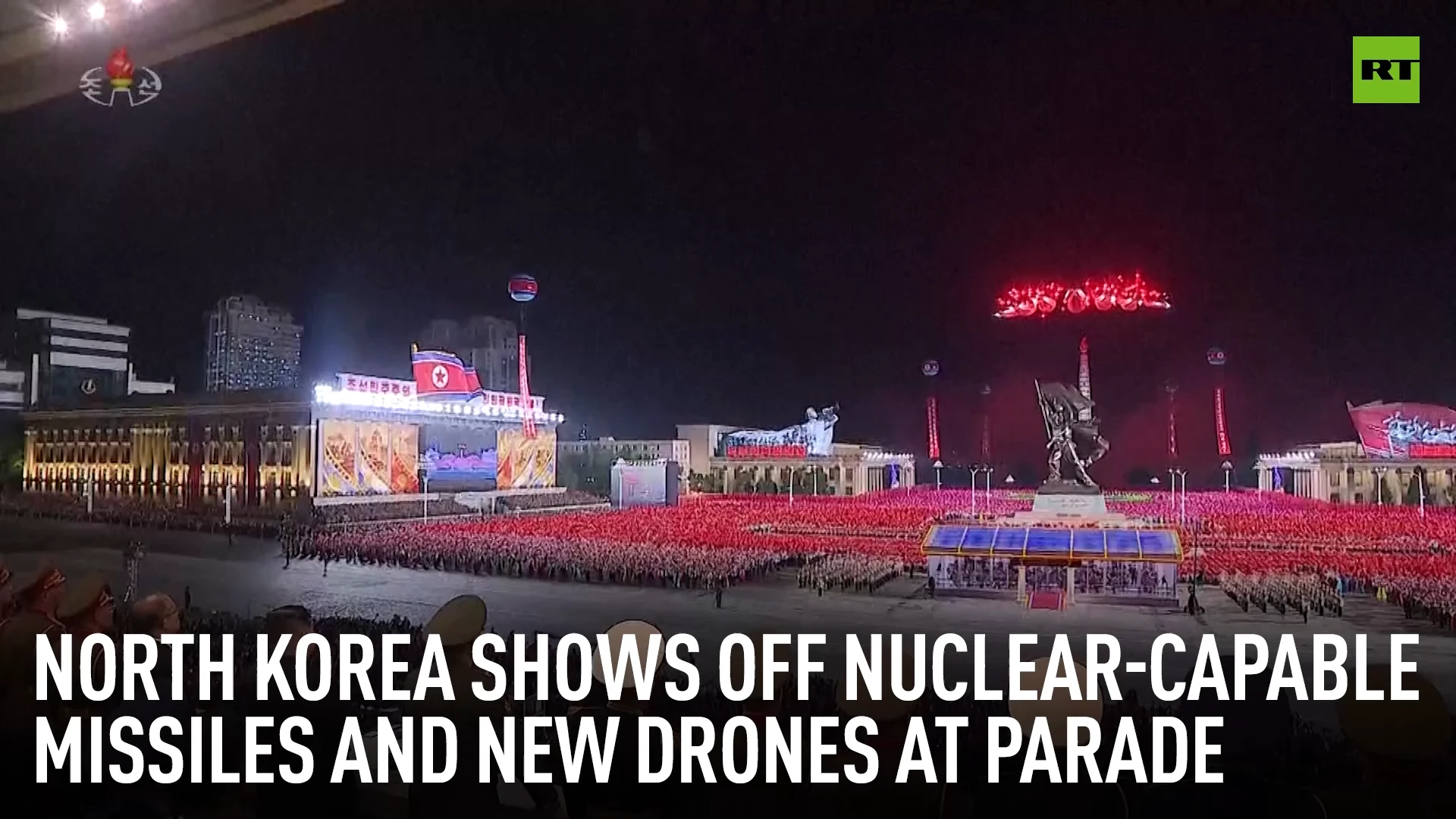 North Korea shows off nuclear-capable missiles and new drones at parade