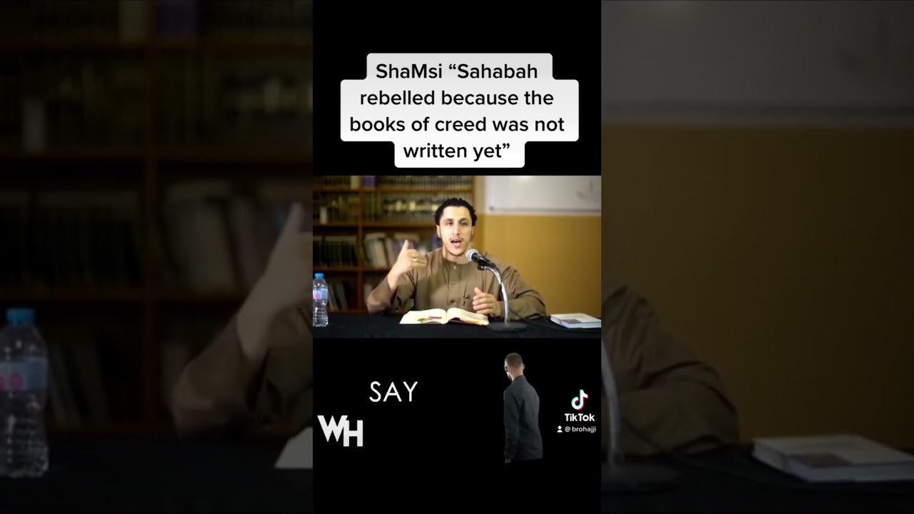 SHAMSI: SAHABAH REBELLED BECAUSE BOOKS OF CREED WAS NOT WRITTEN?!?!?!