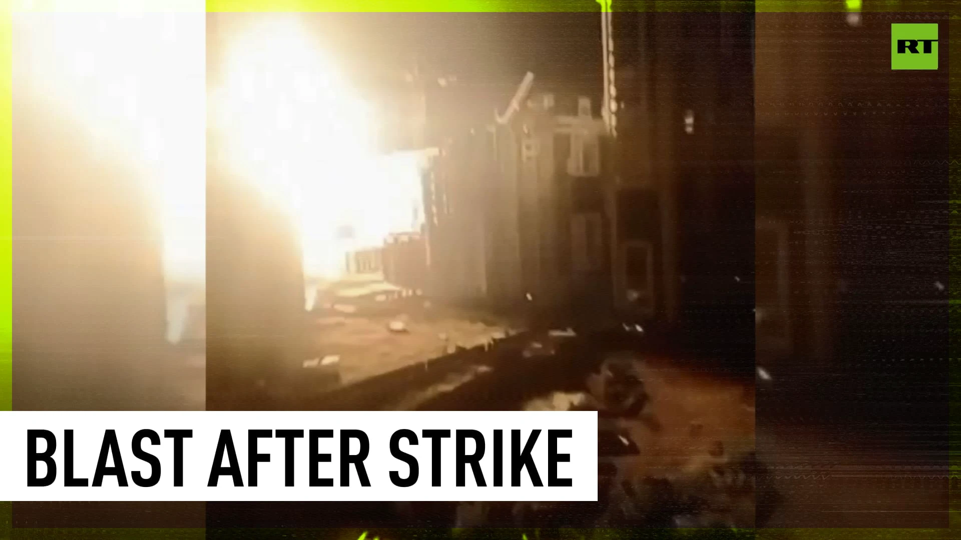 Cameraman films massive explosion after Odessa strike