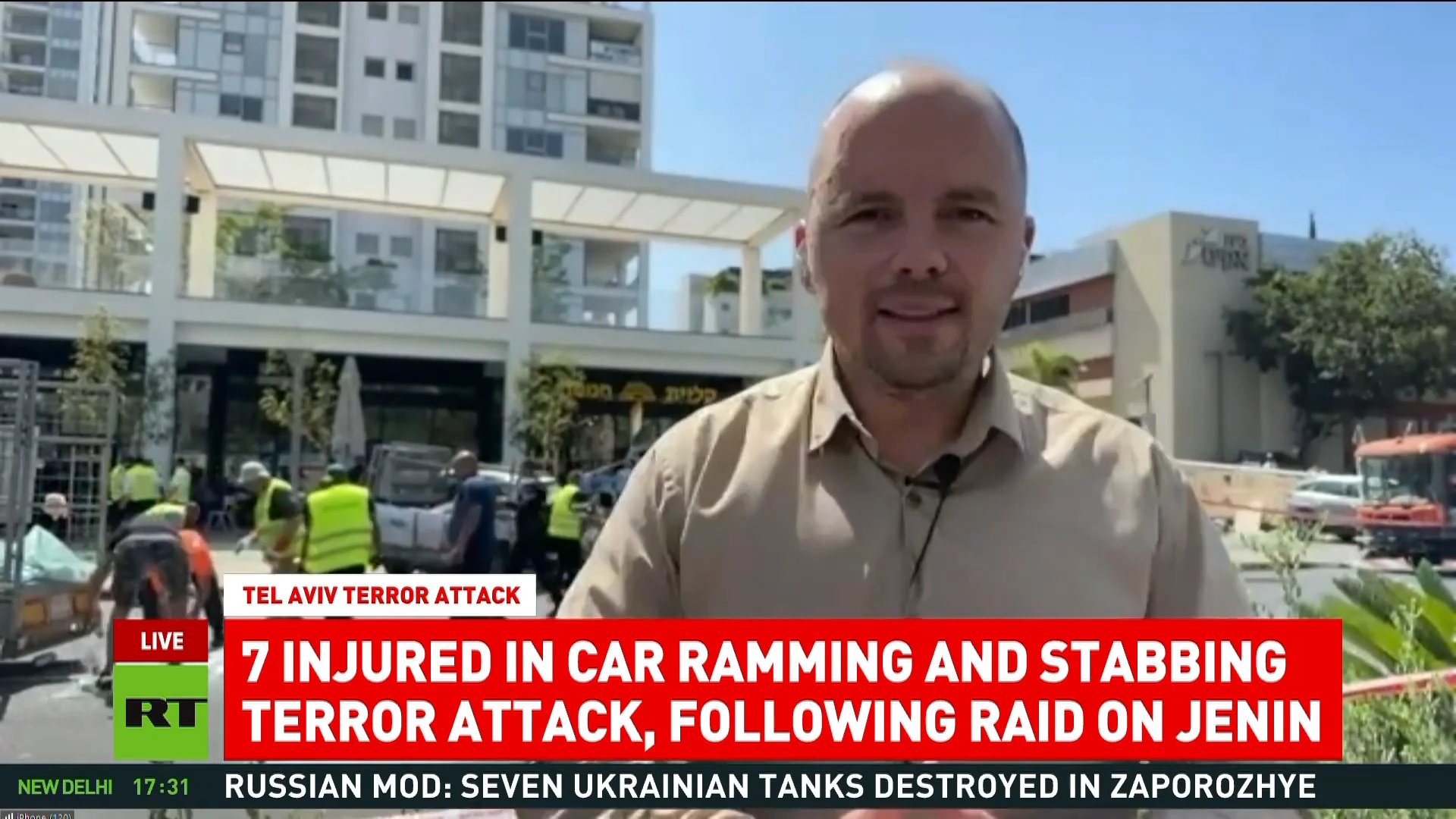 Seven injured after car ramming and stabbing attack in Israel