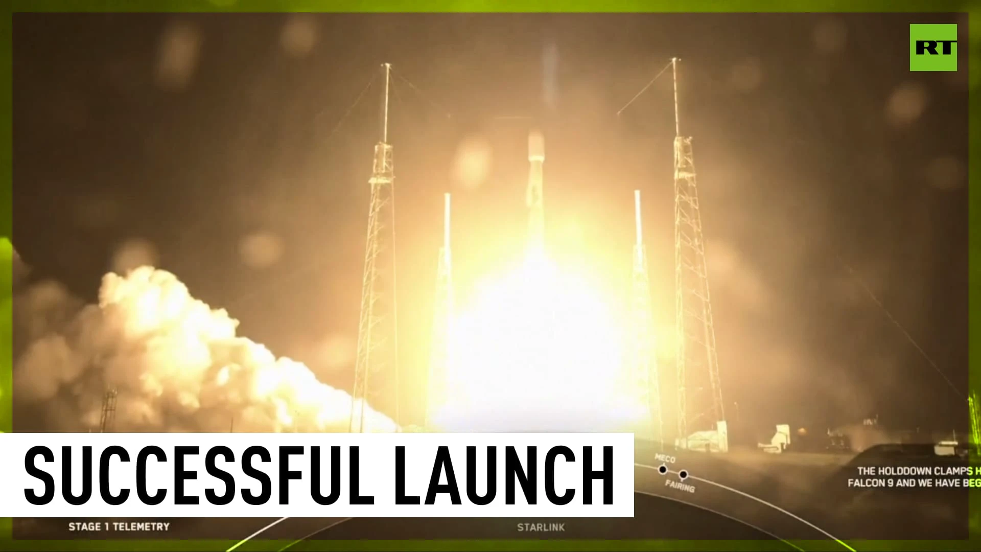 SpaceX rocket launches 54 satellites into orbit