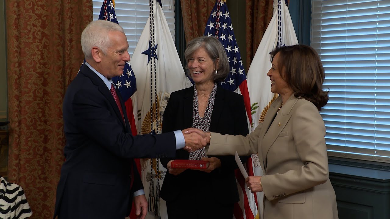 Vice President Harris Ceremonially Swears In Chair Jared Bernstein