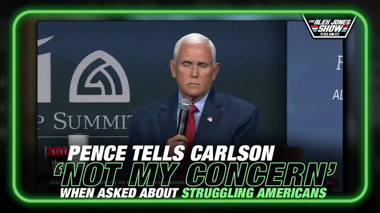 Not His Concern Pence Tells Tucker Carlson What He Thinks