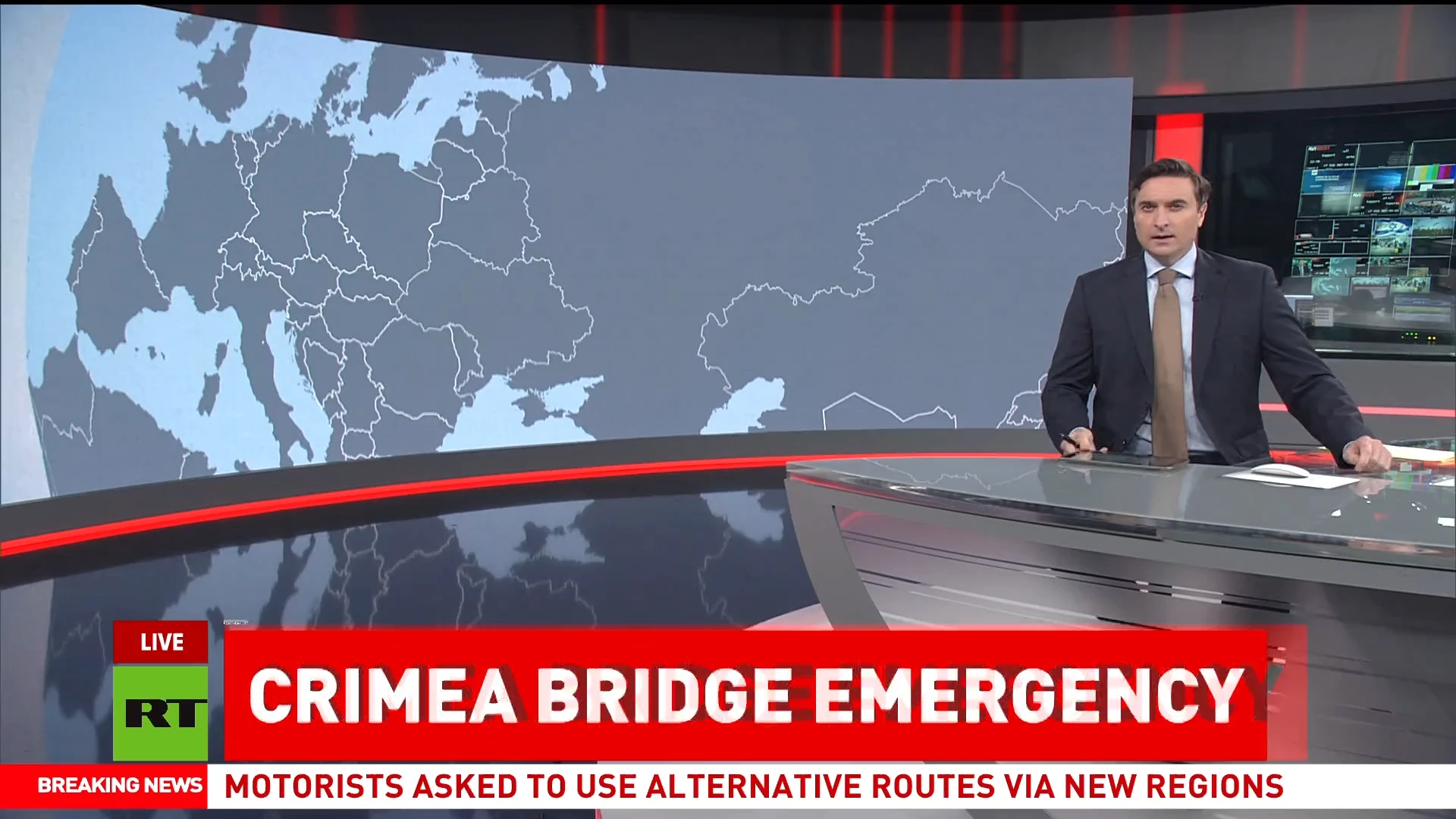 Crimean Bridge damaged, traffic suspended - governor