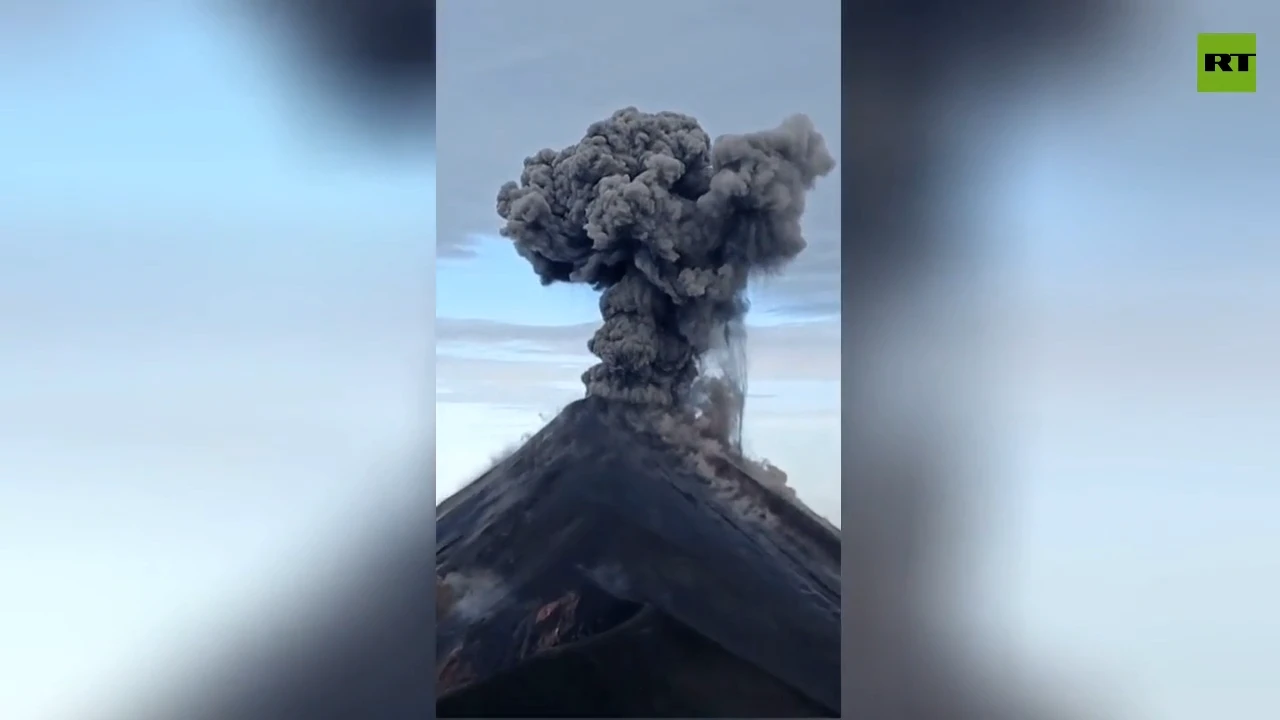 Guatemala’s Fuego volcano spews ash into sky