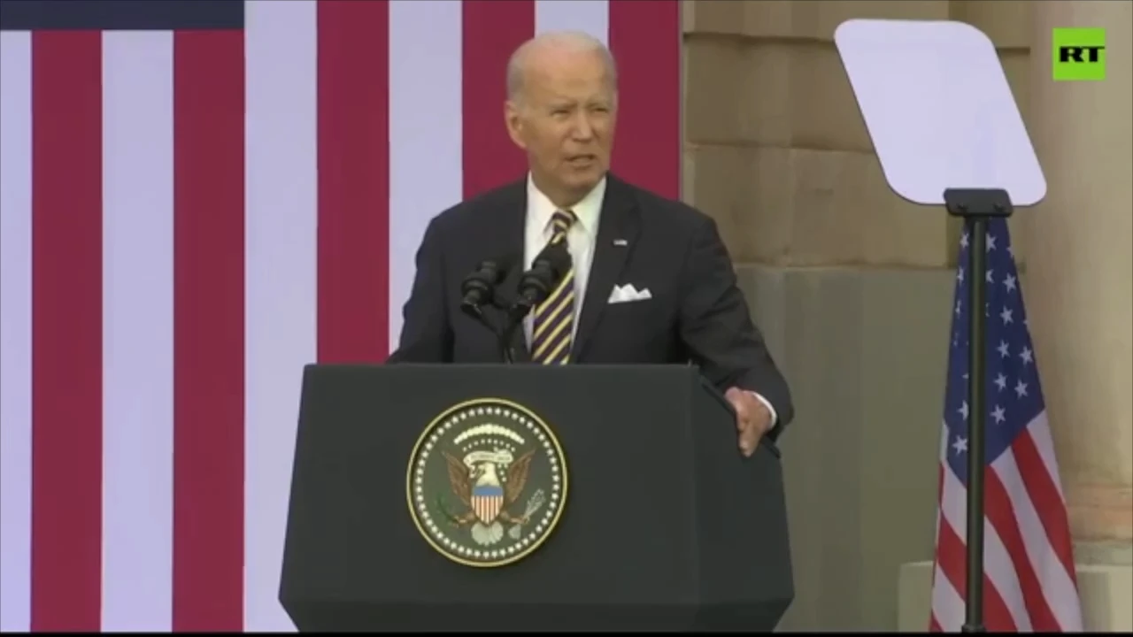 Russia can end this tomorrow by withdrawing from Ukraine and ceasing attacks on Russia – Biden