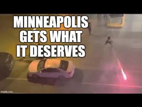 Fireworks Shot at Minneapolis Police