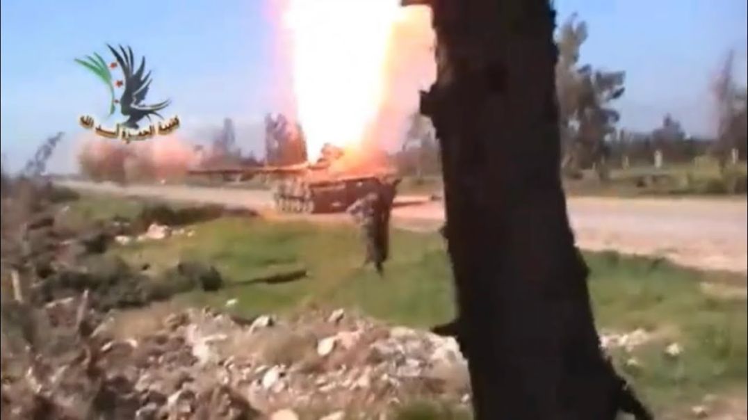 FSA Fighter Destroys Tank With Hand Grenade By Sliding the Grenade Down it’s Barrel