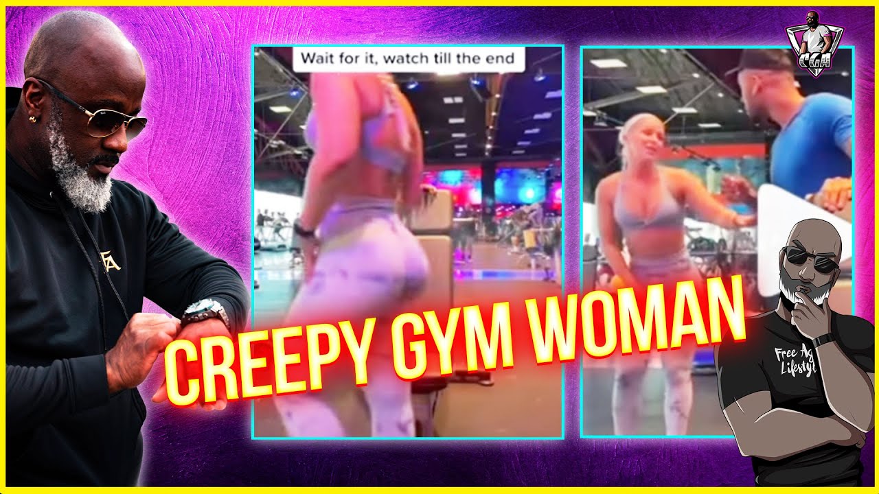 Creepy Gym Woman Stalks & Harasses Man While He's Working Out