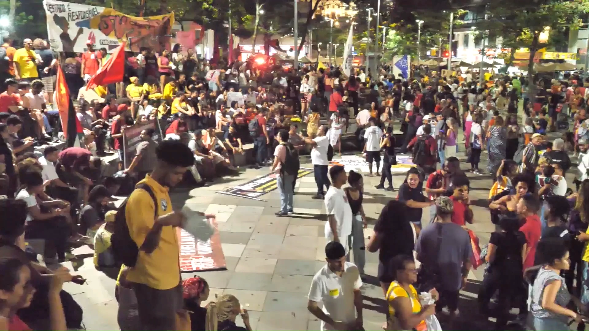 Demonstrators rally against police brutality in Brazil after death of 13yo boy