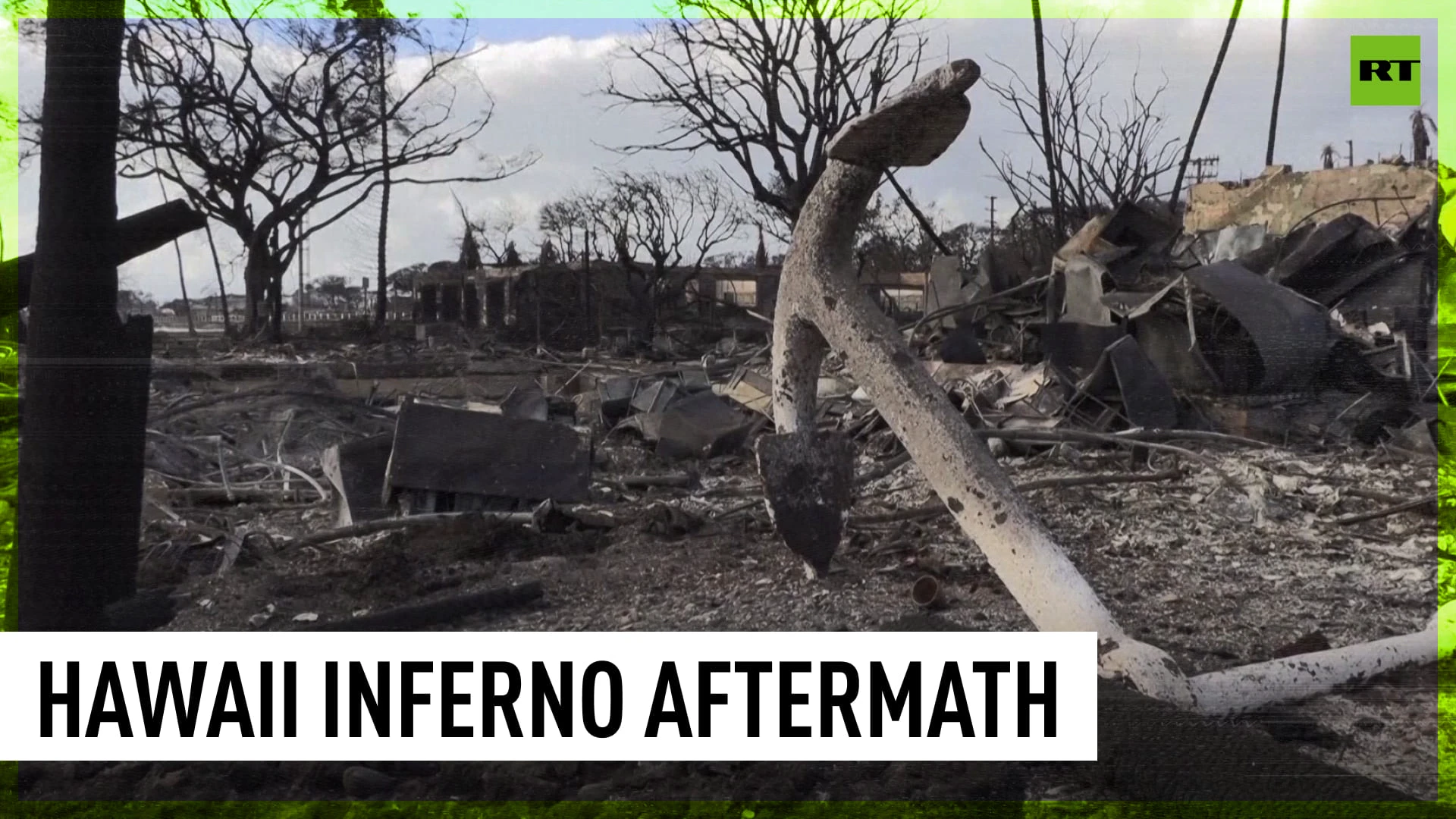 Charred remains of houses, shops & boats: Maui devastated by wildfires