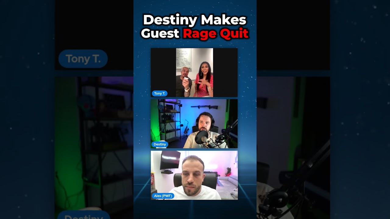 Destiny Trolls Redpill Girl Into Ragequitting Debate