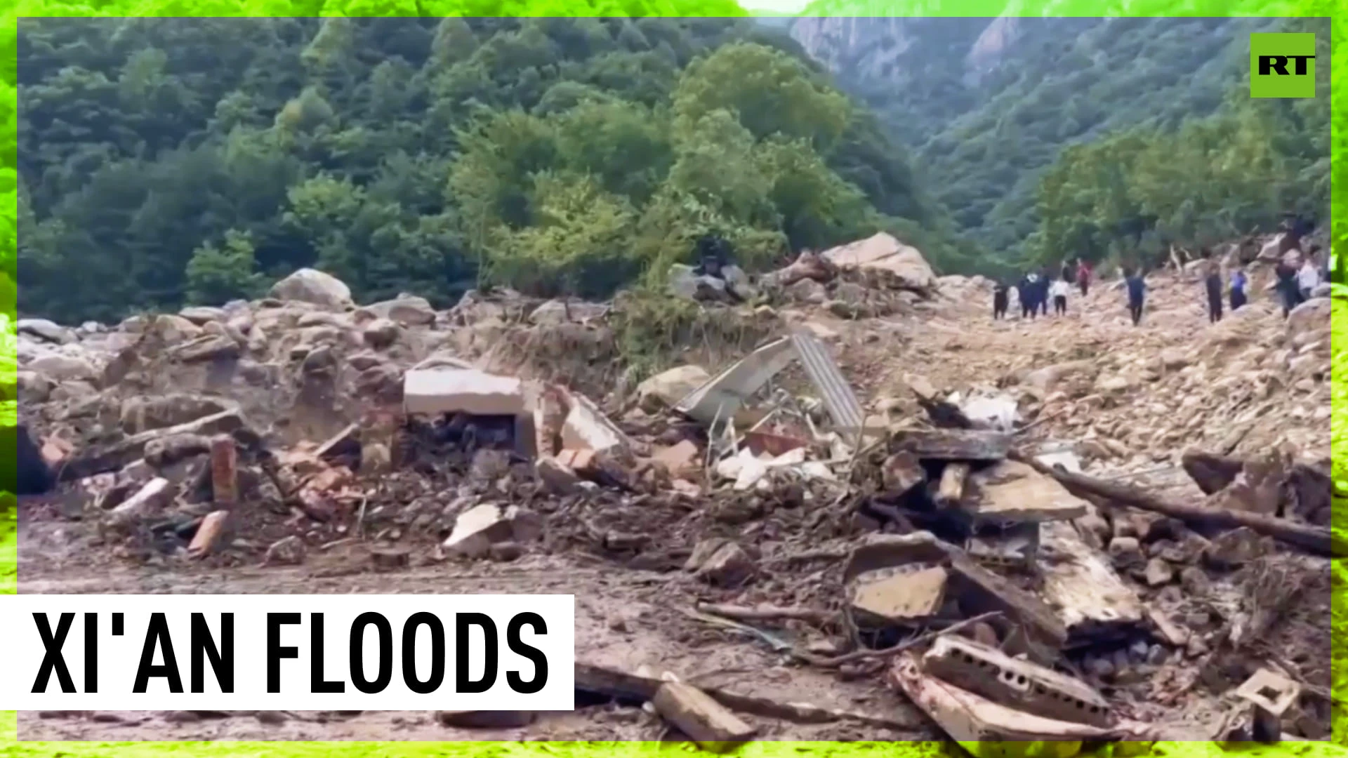 Emergency ops underway following deadly landslides in Xi'an, China