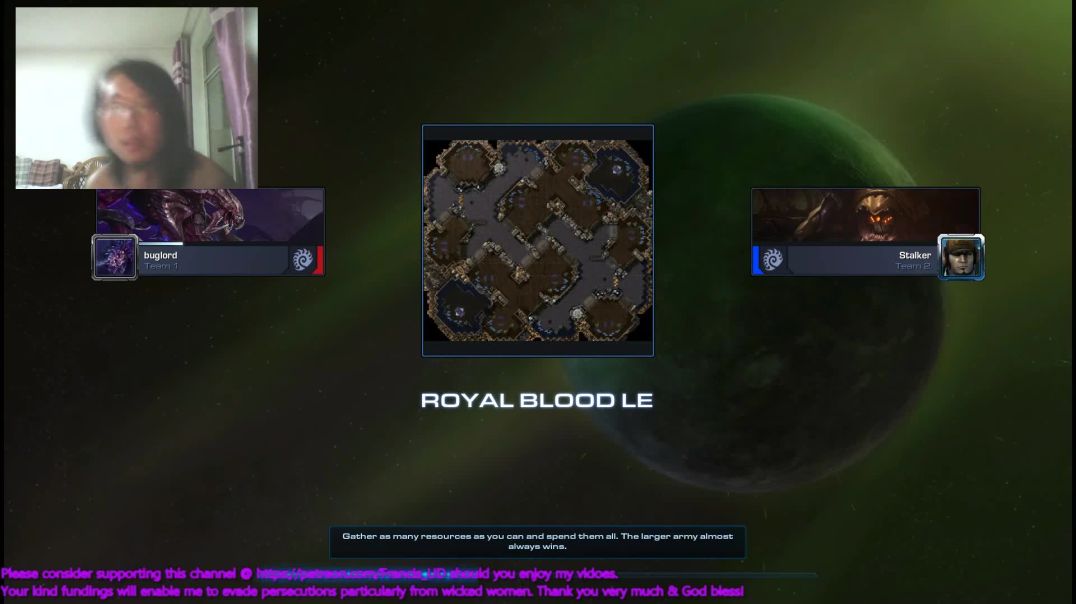 starcraft2 zvz on royal blood, won by turtling&lurkers vs a platinum zerg!