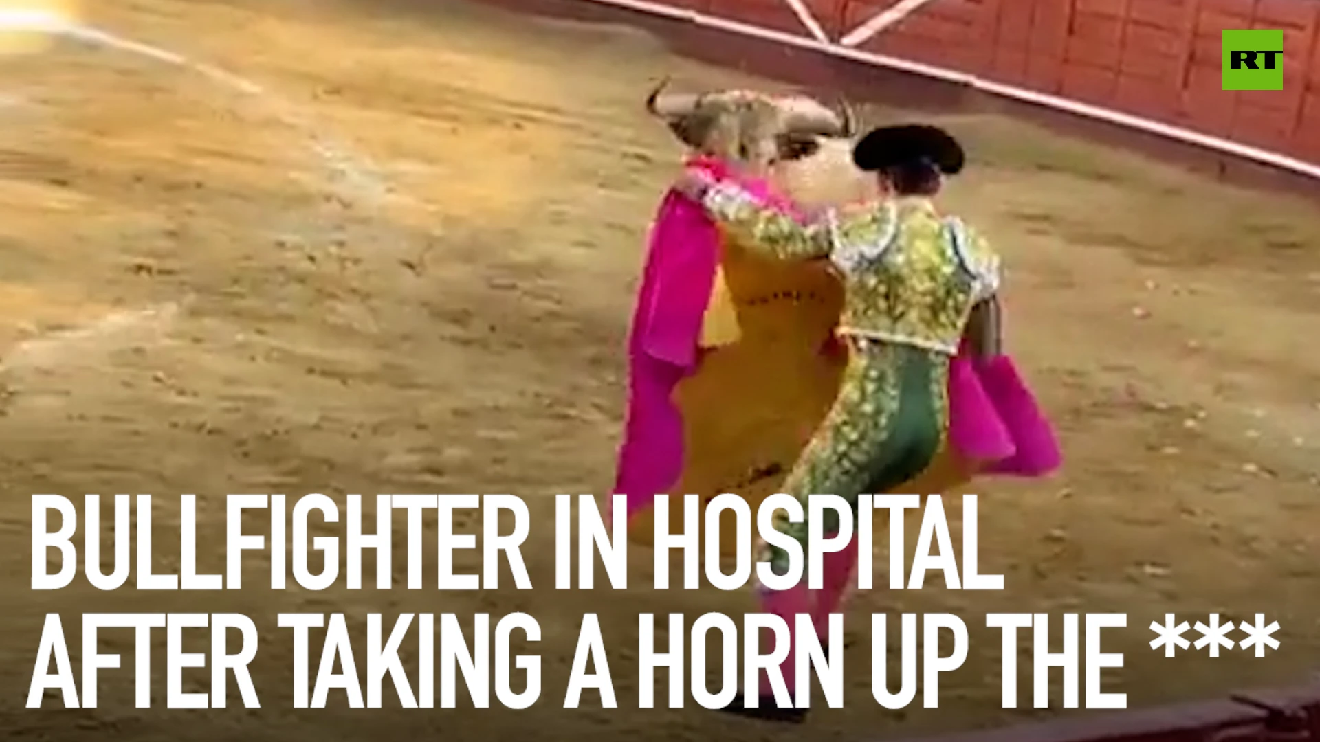 Bullfighter in hospital after taking a horn up the ***