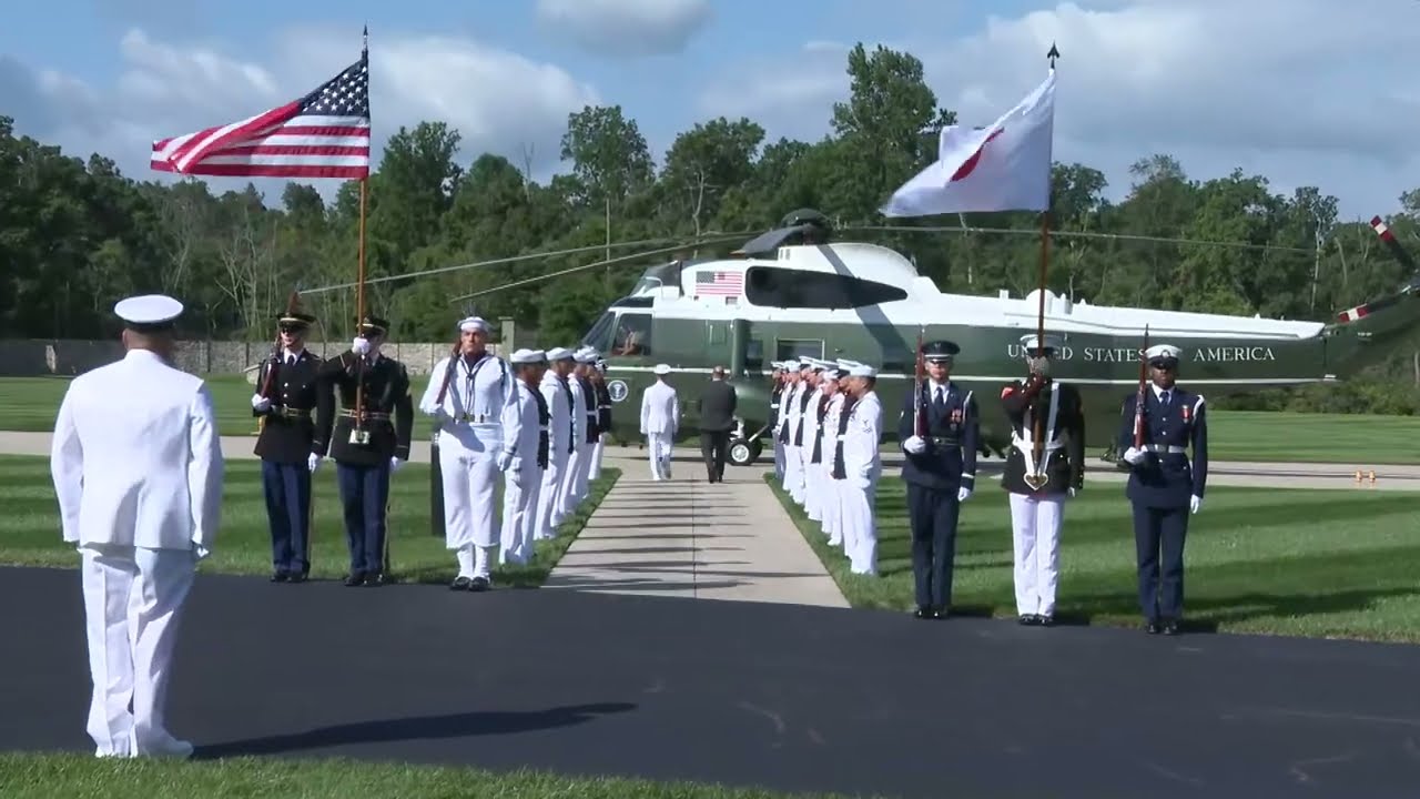 Arrival of President Yoon & Prime Minister Kishida to the Camp David Trilateral Summit