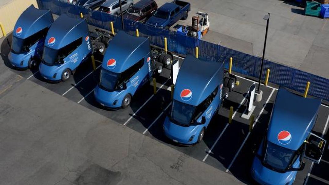 Pepsico explaining how it uses Tesla Semi electric trucks on 400 mile plus trips each day