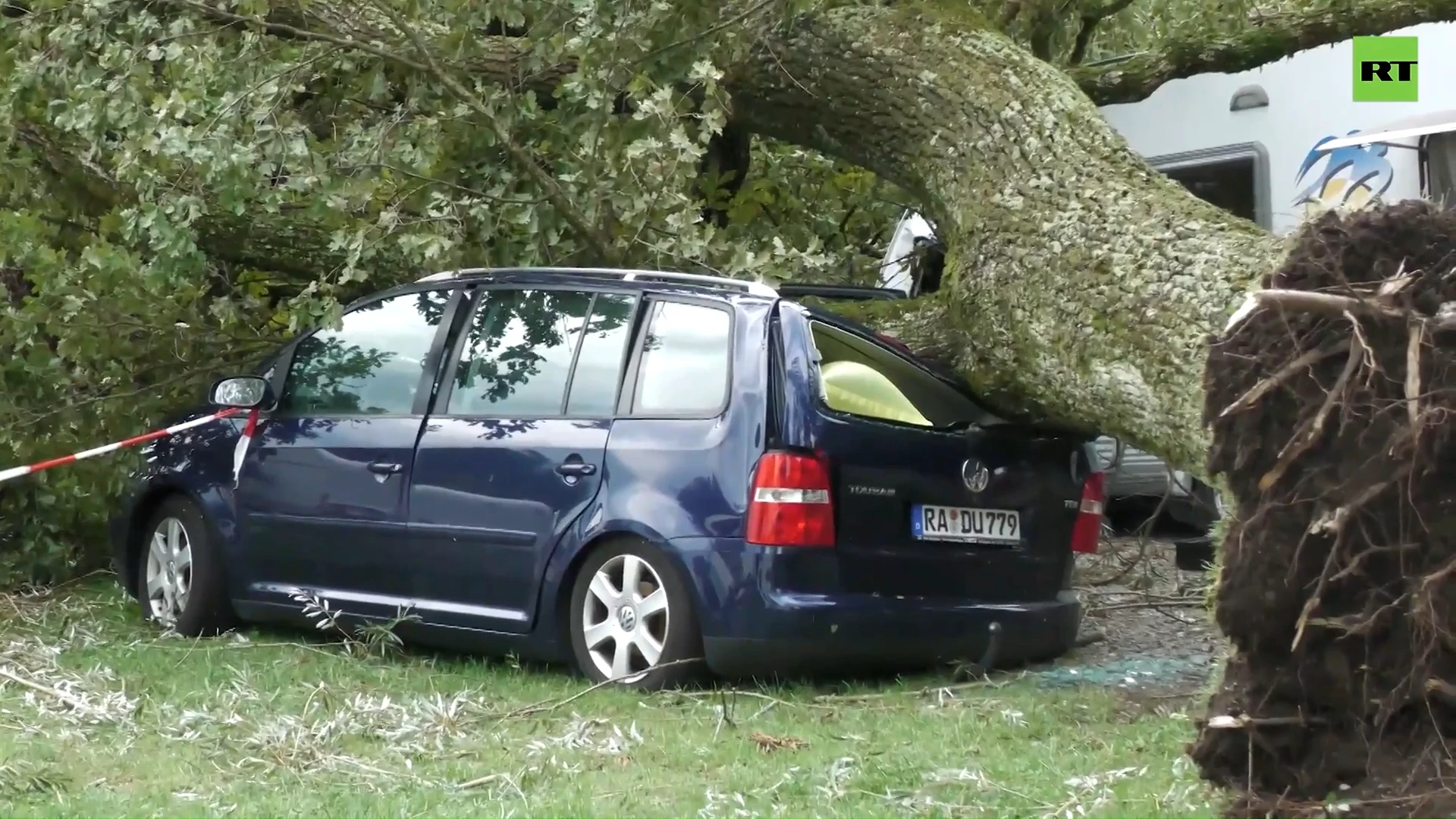 Trees uprooted, vehicles wrecked as severe storm wreaks havoc in Germany