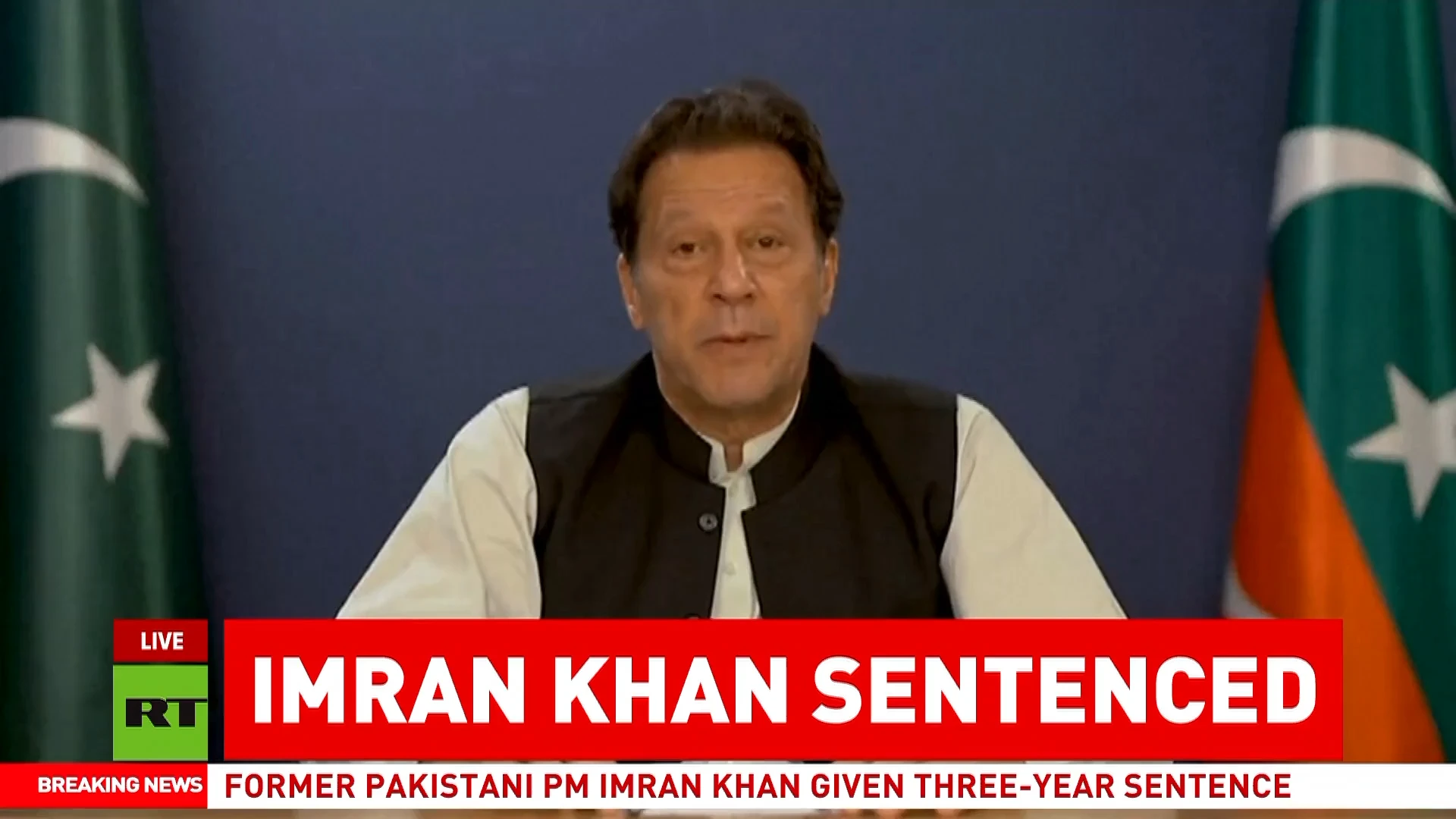 Imran Khan given three-year prison term for fraud