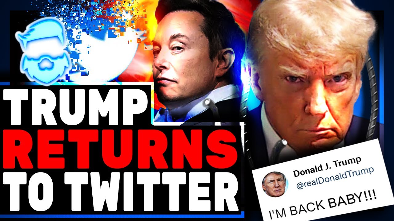 Donald Trump RETURNS To Twitter & HILARIOUSLY Trolls Leftists With Mugshot Merch! Elon Musk Joins In