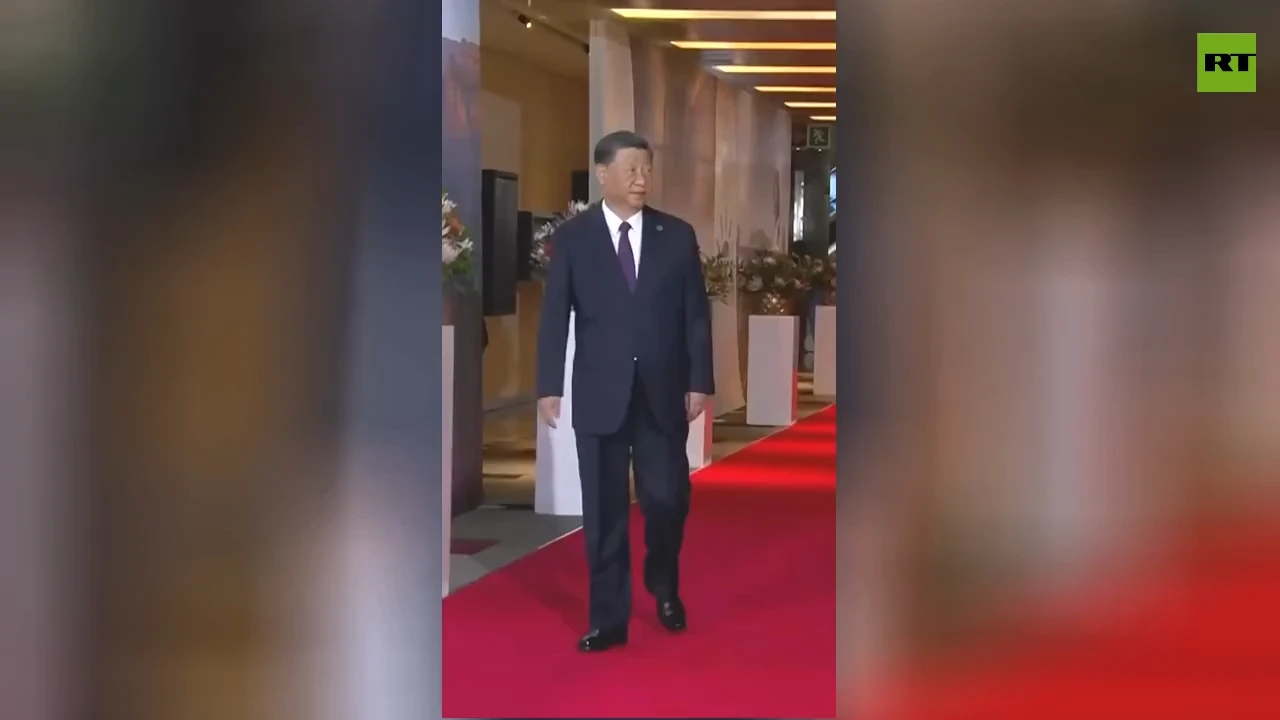 Security guard blocks aide to Xi Jinping at BRICS Summit