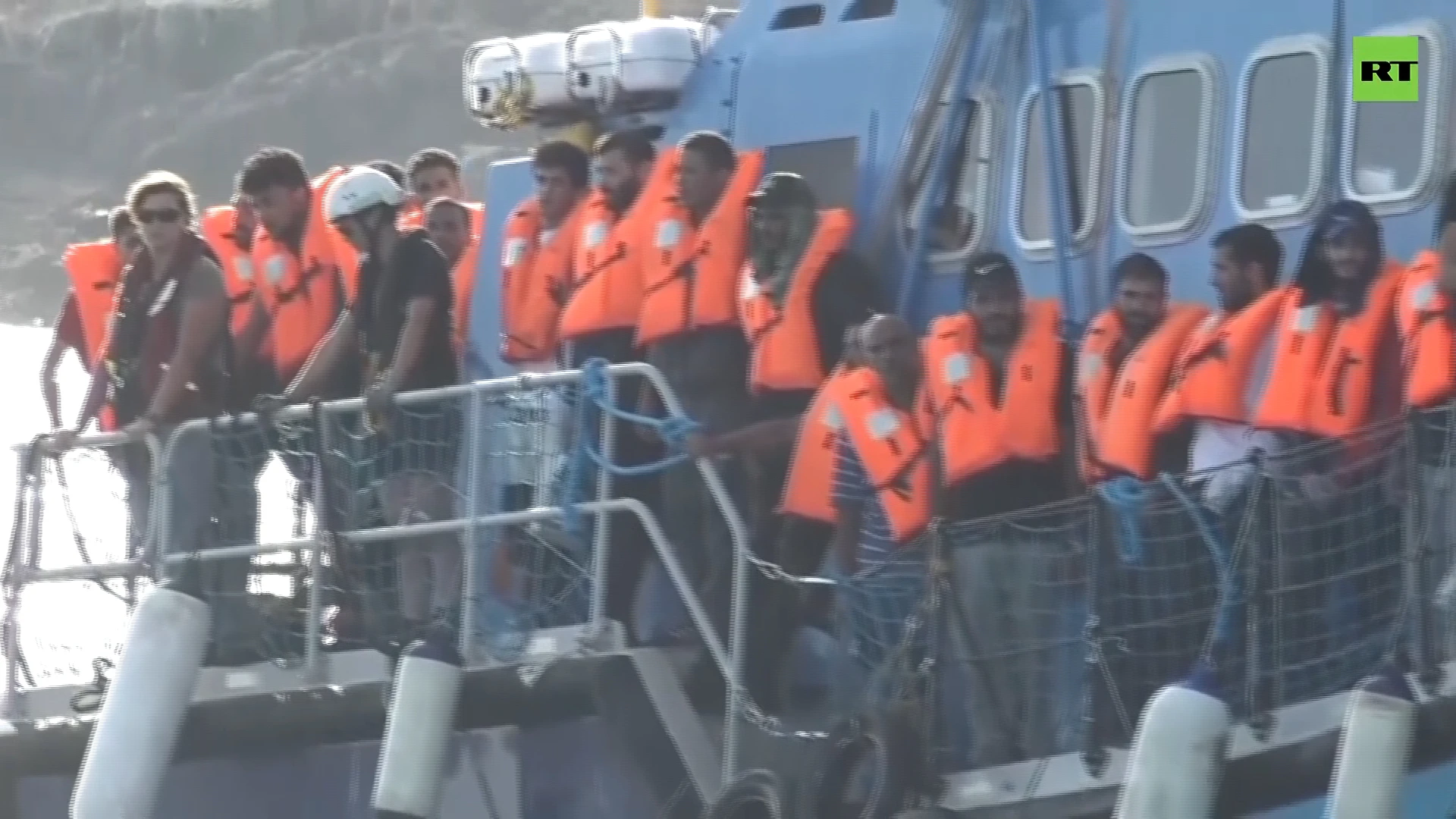 Dozens of migrants rescued at sea, brought to Lampedusa