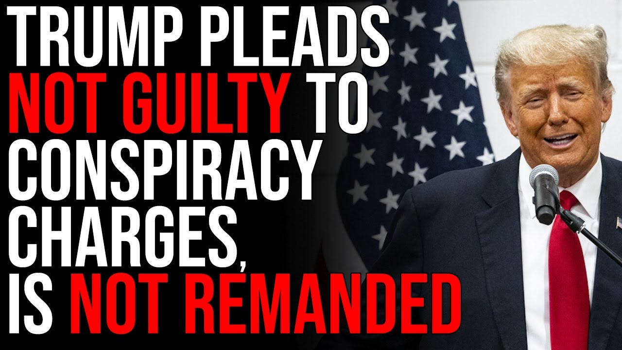 Trump Pleads NOT GUILTY To Charges, Isn't Remanded, PROVING Charges Are Politically Motivated