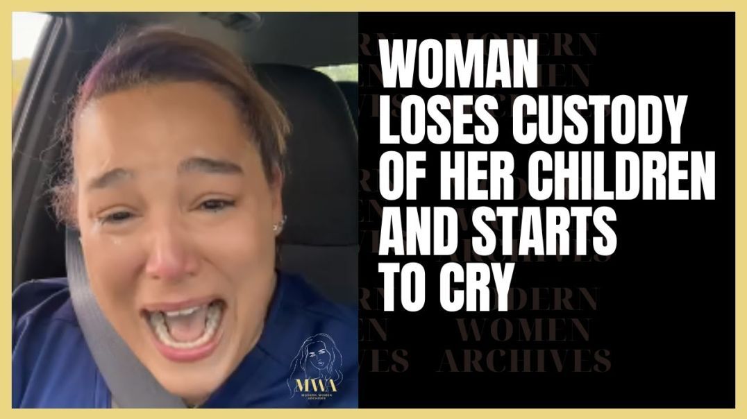 Woman Loses Custody Of Her Children After Divorce And Starts To Cry.