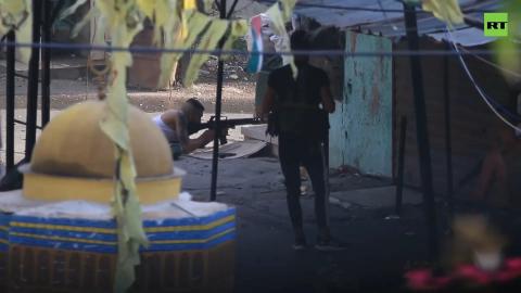 Gunfire echoes in the street of Lebanon amid ongoing clashes