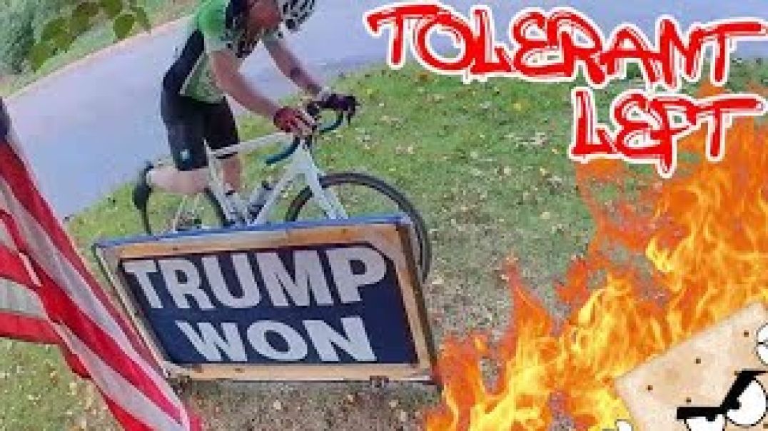 Lefty Arsonist Sets Homeowner's "Trump Won" Sign on Fire