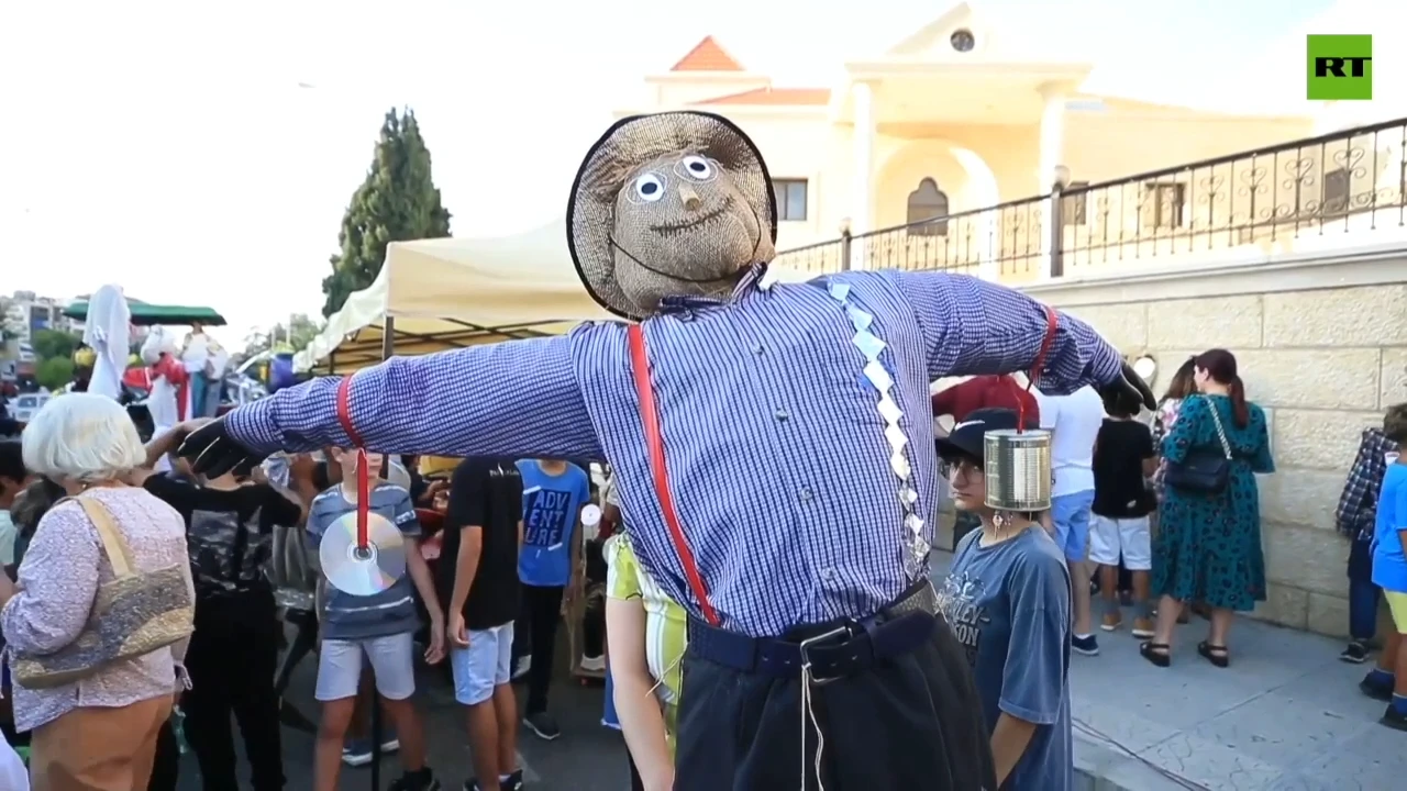 Recycled waste-based scarecrow competition held in Lebanon