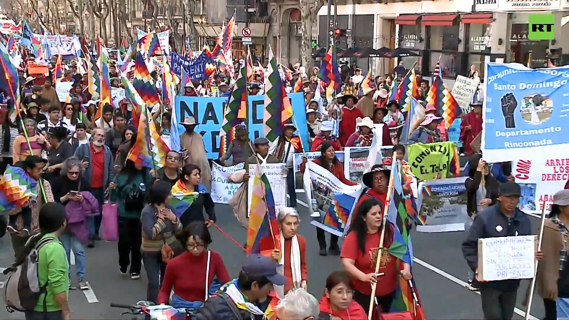 Protesters rally against natural resource extraction reform in Buenos Aires