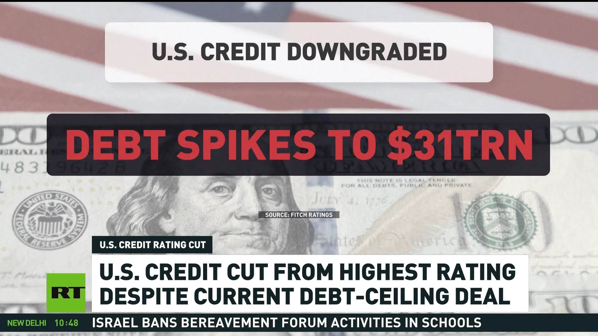 ‘Steady deterioration’: US loses top credit rating