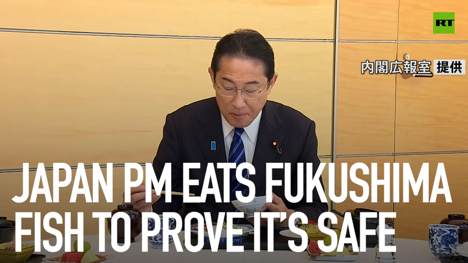 Japan PM eats Fukushima fish to prove it’s safe