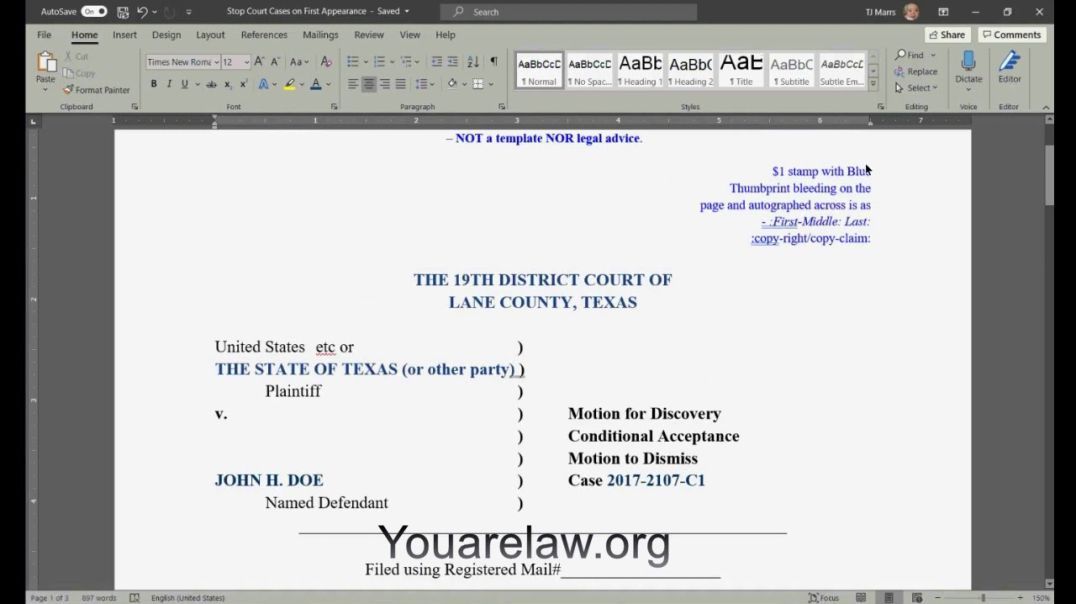 Stop a Case on or During First Appearance - Preview Training