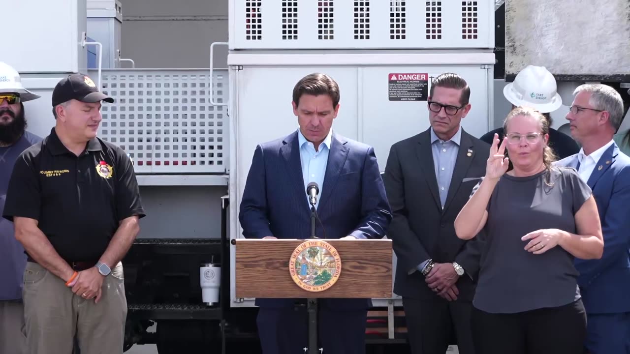 Governor Ron DeSantis Gives Update on Hurricane Idalia From Wildwood Florida