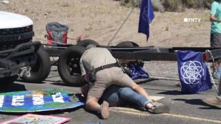 FULL VIDEO: Climate Protesters Shut Down BURNING MAN, Rangers Ram Through Blockade (Mirrored)