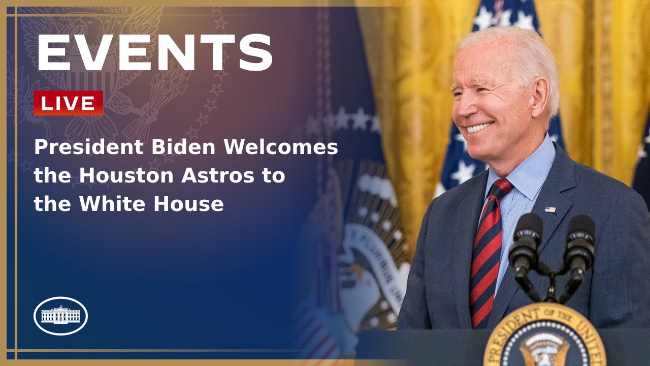 President Biden Welcomes the Houston Astros to the White House