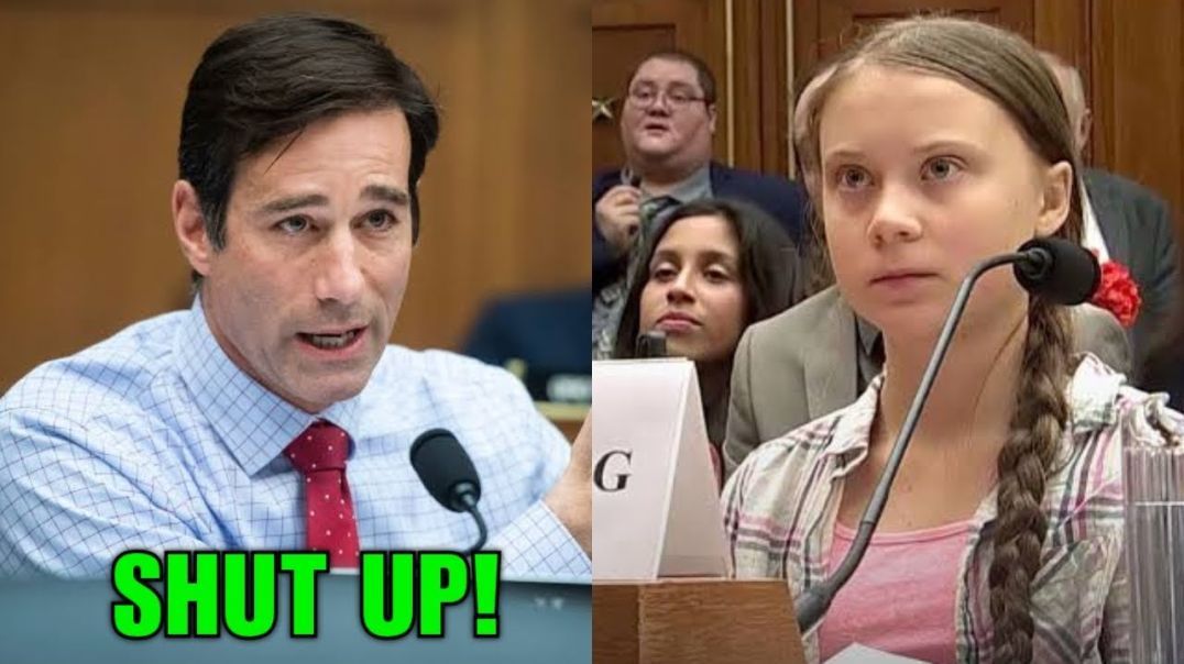 Brave Congressman HUMILIATÉS Clueless Greta Thunberg to her face in Congress