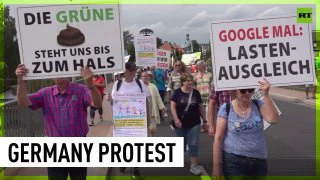 Anti-govt protest held in southern Germany