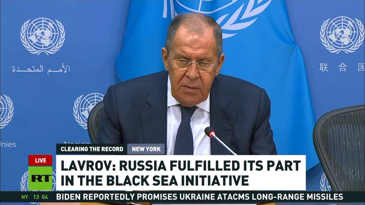 Everything promised to Russia in the grain deal was a lie – Lavrov