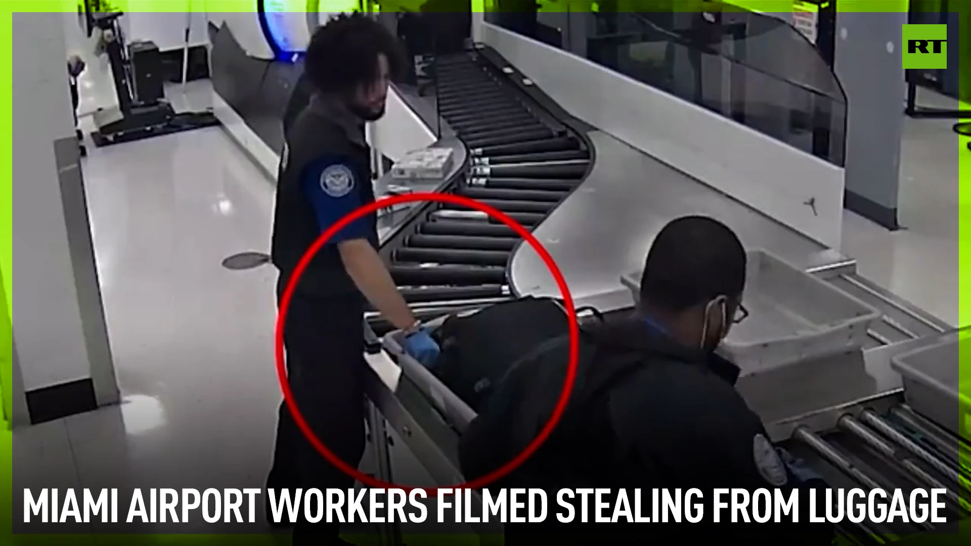 Miami airport workers filmed stealing from luggage